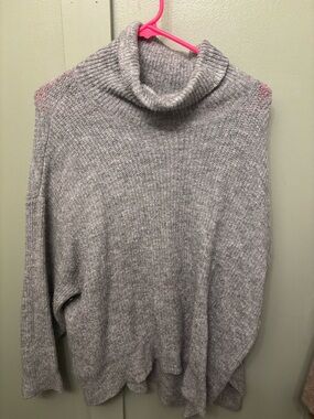 H&M Light Gray Cowl Neck Sweater